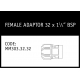 Marley Philmac Female Adaptor 32 x 1¼ BSP - MM303.32.32